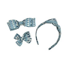 Load image into Gallery viewer, Blue Topiary Stripe