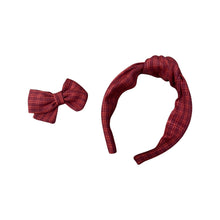 Load image into Gallery viewer, Celebrate togetherness with our Mommy & Me Set in Cozy Cranberry from SweetCityBows.com. This adorable matching set includes a headband for your little one and a coordinating one for you. Perfect for creating precious memories together, the cozy cranberry color adds warmth and style to your twinning look. Limited availability, order your Mommy & Me Set in Cozy Cranberry now and cherish the special moments!