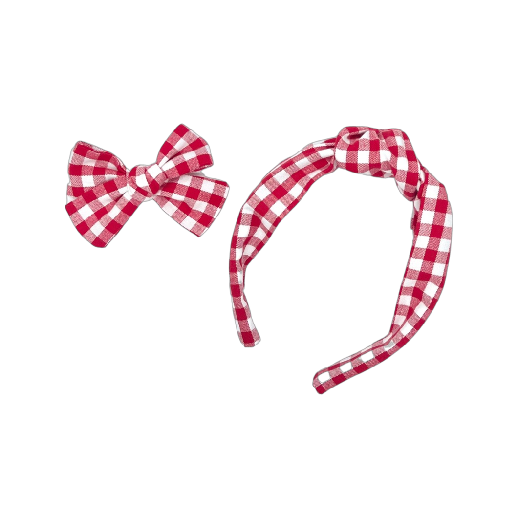 Mommy & Me Set: Red Gingham