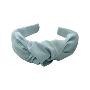 Misty Blue Cotton Knotted Headband