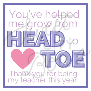 Teacher Appreciation Headband Cards PRINTABLE
