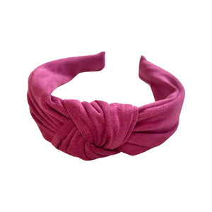 Orchid Suede Knotted Headband