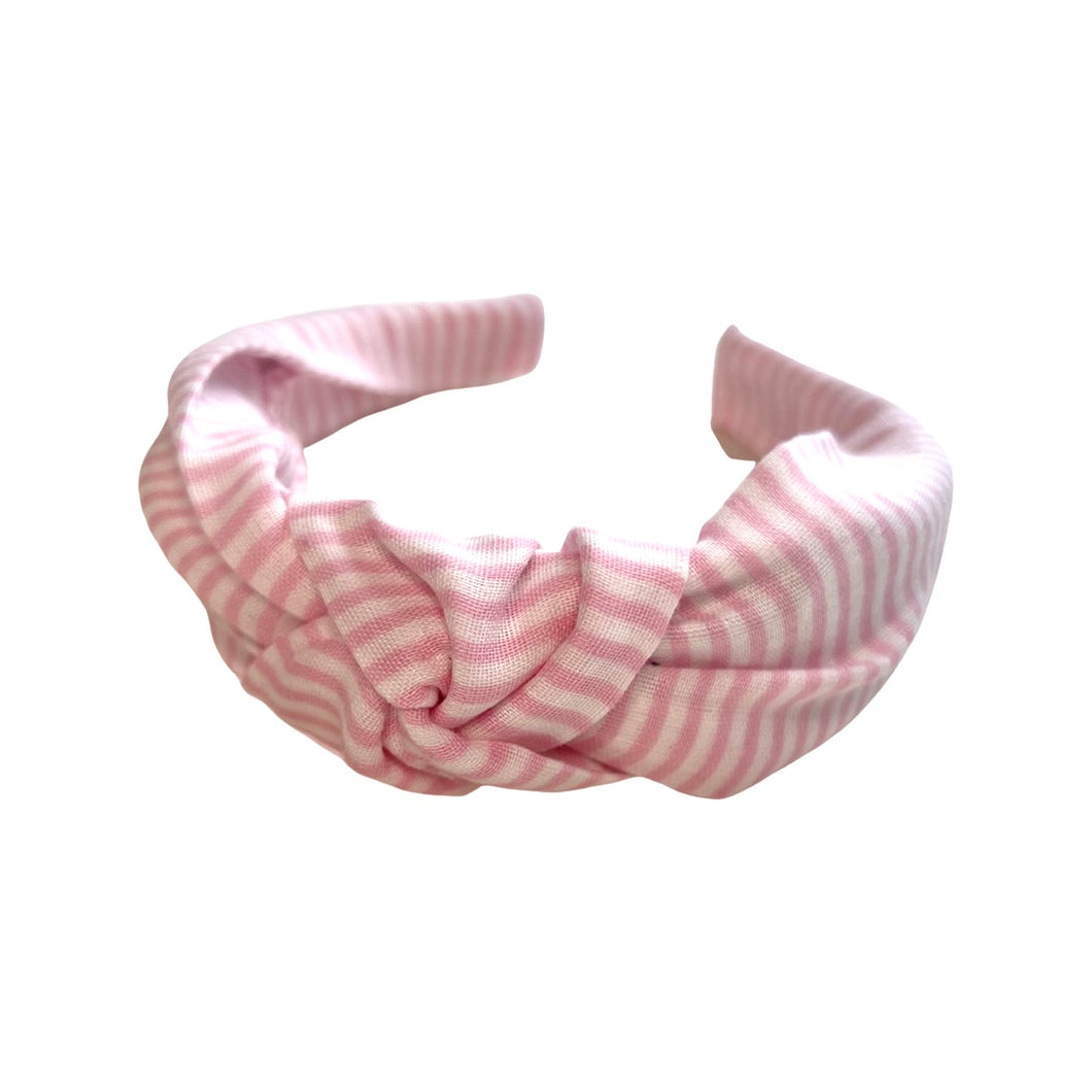 Bubblegum Stripe Knotted Headband