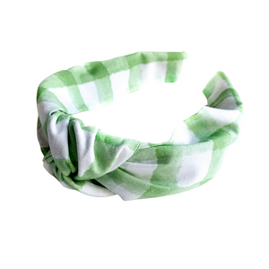 Lucky Check Knotted Headband