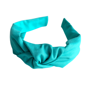 Turquoise Cotton Knotted Headband