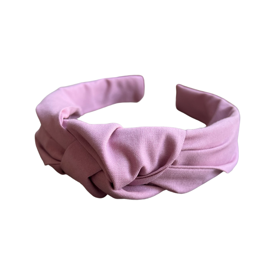 Dusty Rose Knotted Headband